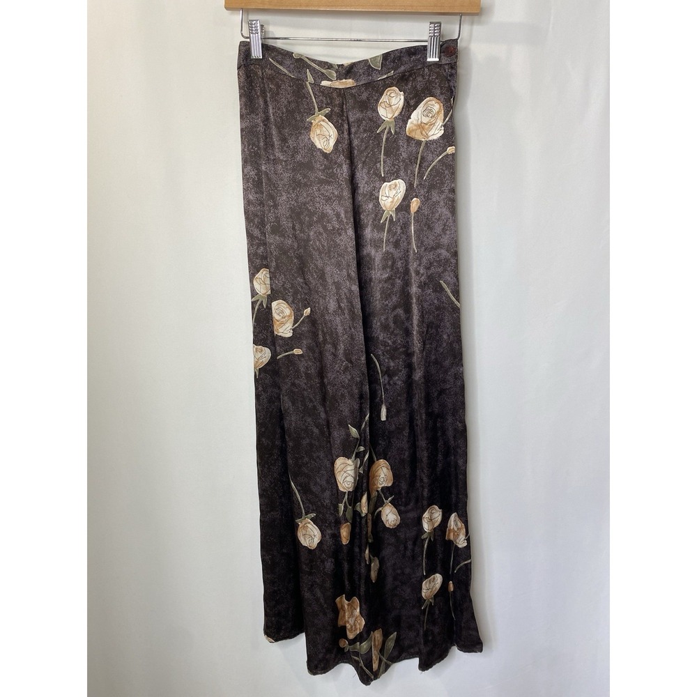 Vintage Byer California Silky Maxi Skirt Size 5 Moody Fall Jewel Tone Whimsygoth